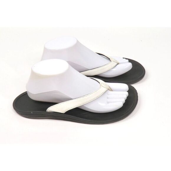 OLUKAI Kulapa Kai White Flip Flop Sandal Water Resistant Fast Dry Women 11 - Picture 4 of 8